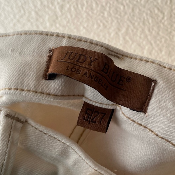 JUDY BLUE MASIE HIGH RISE STRAIGHT ECRU - Picture 11 of 14